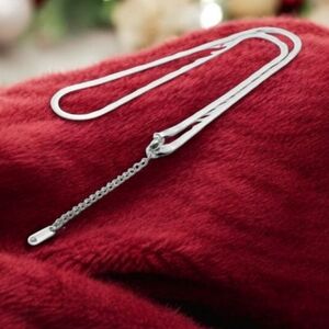 Stainless Steel Herringbone Necklace